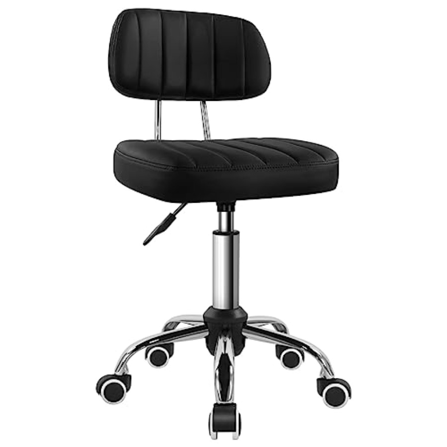 Spa & Wellness Dr Roy Sothers - Square Swivel Stool with Wheel for