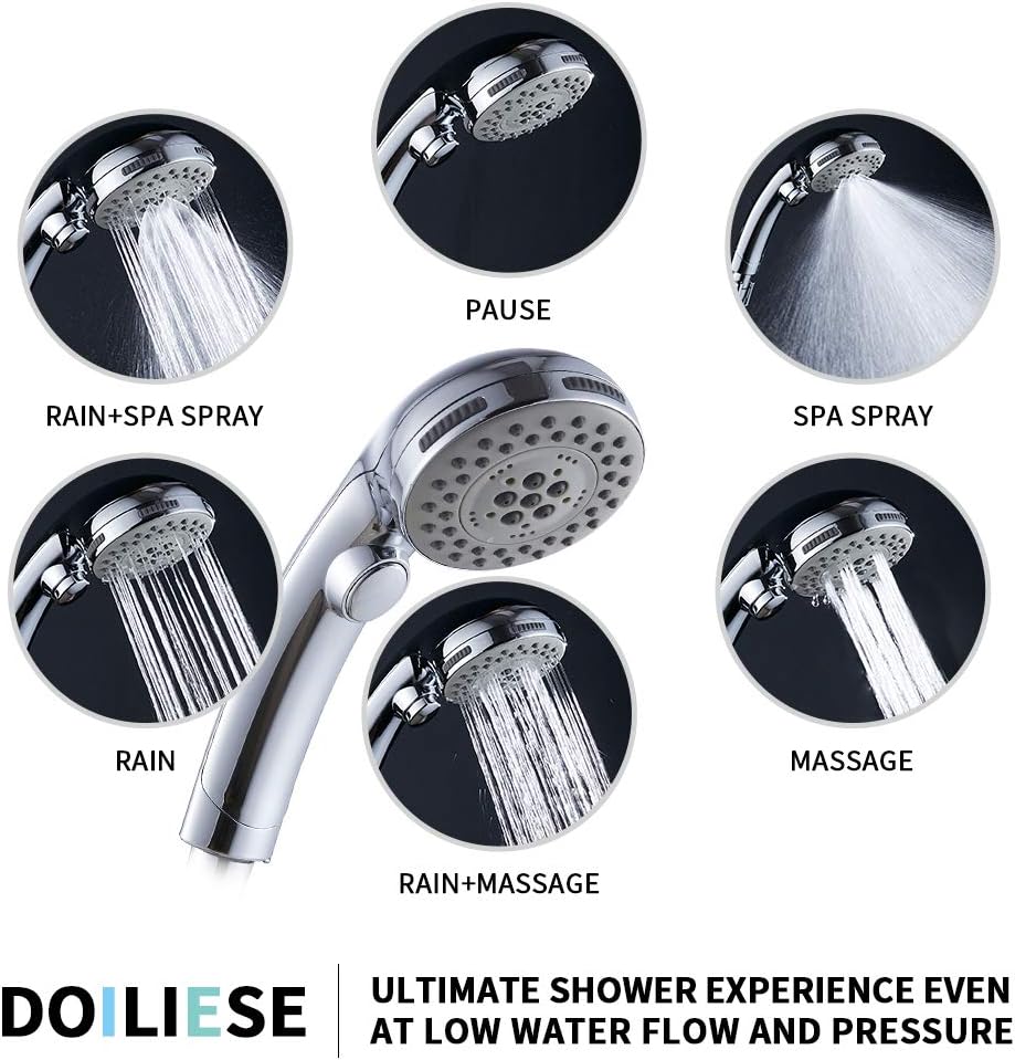 High Pressure Shower Head with - Spa & Wellness Dr Roy Sothers บทวิจารณ์และราคา
