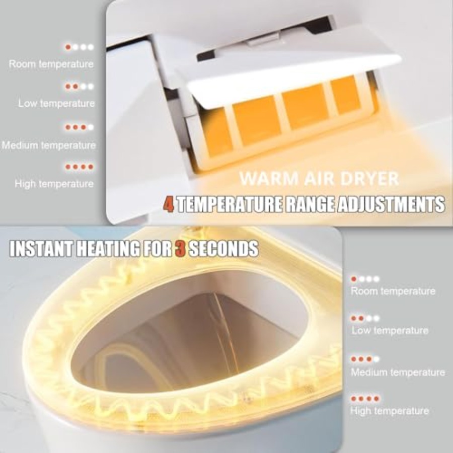 Electric Bidet Toilet Seat wit - Spa & Wellness Dr Roy Sothers บทวิจารณ์และราคา