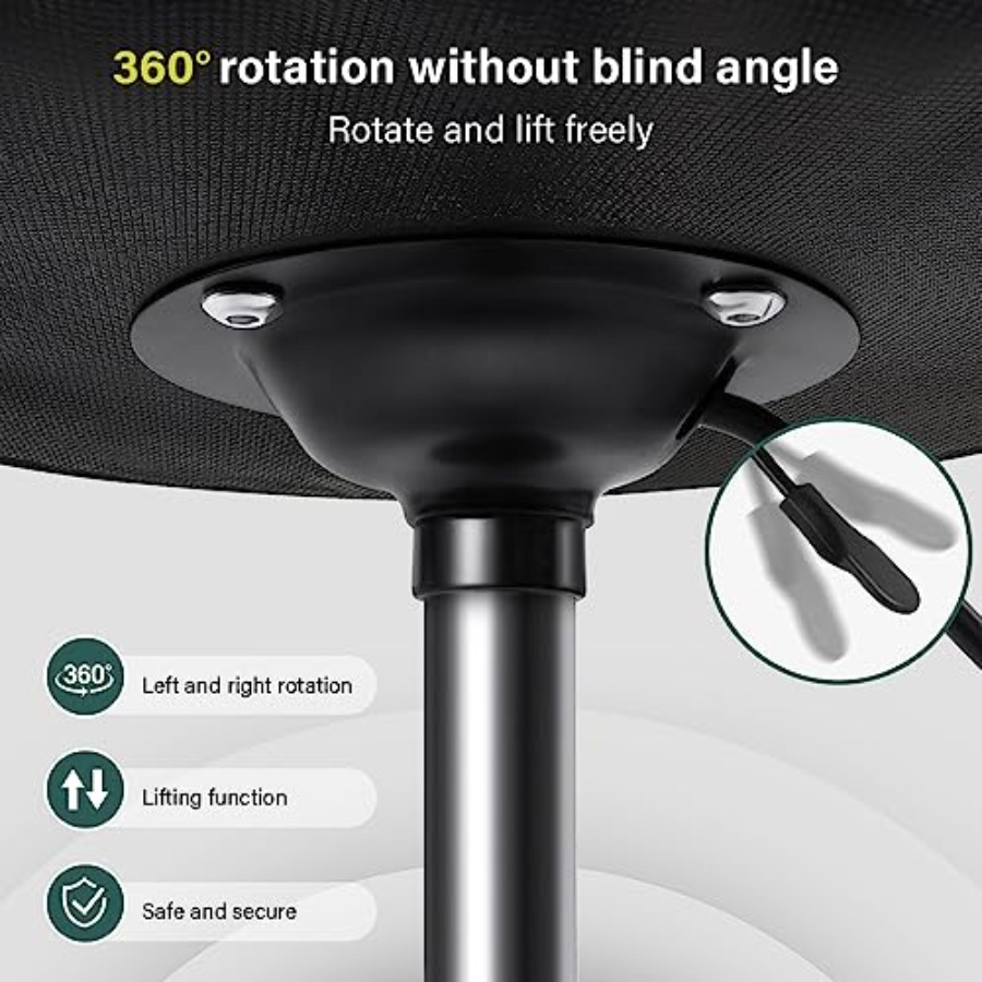 Square Swivel Stool with Wheel - Spa & Wellness Dr Roy Sothers บทวิจารณ์และราคา